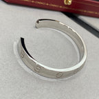 ⭐Miroze LOVE BRACELET 6.1MM 1 DIAMOND OPEN CUFF