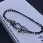 ⭐Miroze FORCE  LARGE HORSESHOE FULL DIAMOND TENNIS BRACELET