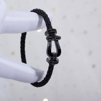 [⭐Miroze]フォース ラージシリーズ ホースシュー ブラック サムライ ブレスレット