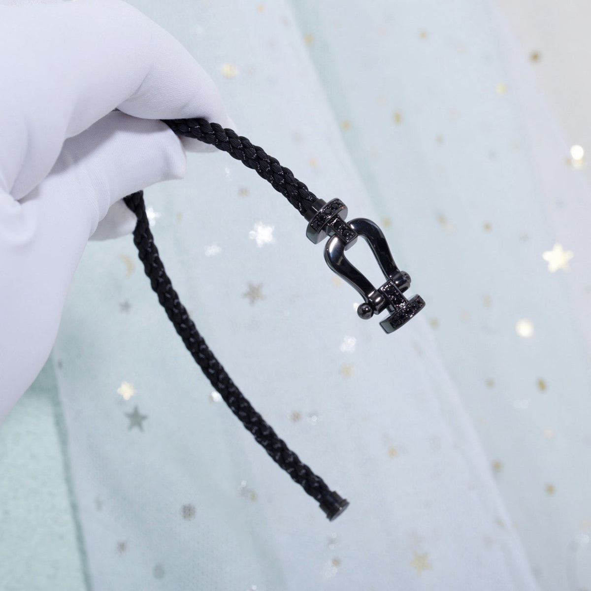[⭐Miroze]フォース ラージシリーズ ホースシュー ブラック サムライ ブレスレット
