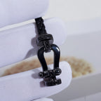 ⭐Miroze FORCE LARGE SERIES HORSESHOE BLACK SAMURAI BRACELET
