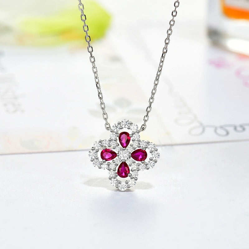 [⭐Miroze] LOOP NECKLACE FULL MOTIF DIAMOND 16MM MULTIPLE COLORS