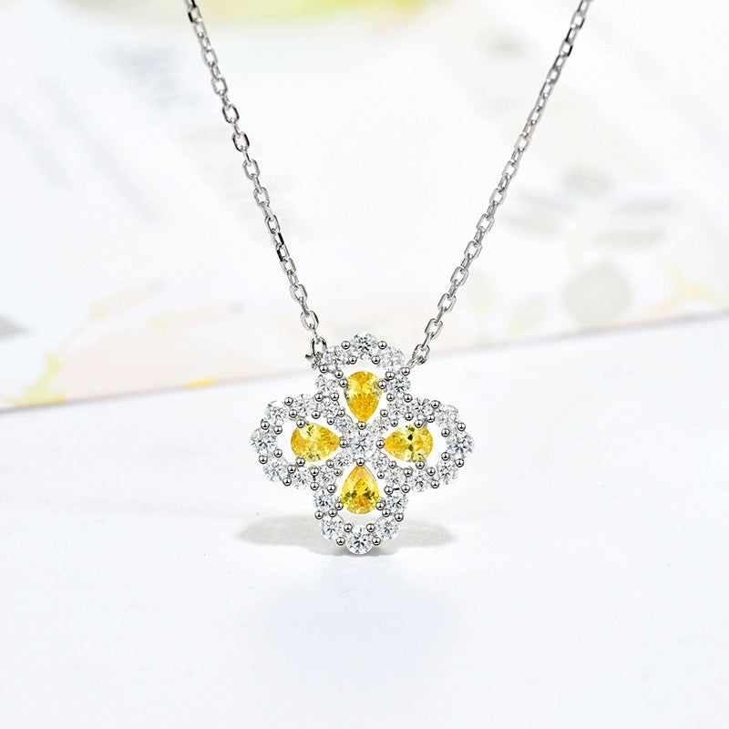[⭐Miroze] LOOP NECKLACE FULL MOTIF DIAMOND 16MM MULTIPLE COLORS