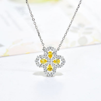 [⭐Miroze] LOOP NECKLACE FULL MOTIF DIAMOND 16MM MULTIPLE COLORS