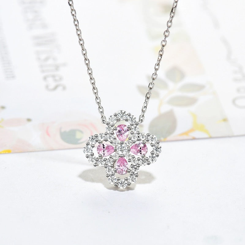 [⭐Miroze] LOOP NECKLACE FULL MOTIF DIAMOND 16MM MULTIPLE COLORS