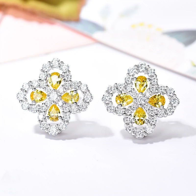 ⭐Miroze LOOP EARRINGS FULL MOTIF DIAMOND 16MM
