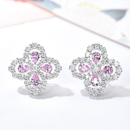 [⭐Miroze] LOOP EARRINGS FULL MOTIF DIAMOND 16MM