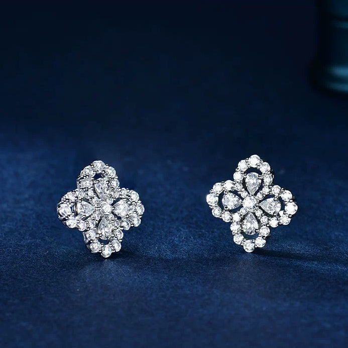 [⭐Miroze] LOOP EARRINGS FULL MOTIF DIAMOND 16MM