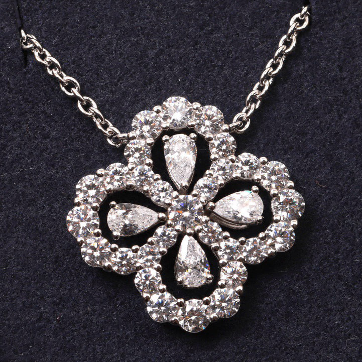 [⭐Miroze] LOOP NECKLACE FULL MOTIF DIAMOND 16MM MULTIPLE COLORS