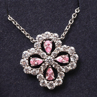 [⭐Miroze] LOOP NECKLACE FULL MOTIF DIAMOND 16MM MULTIPLE COLORS