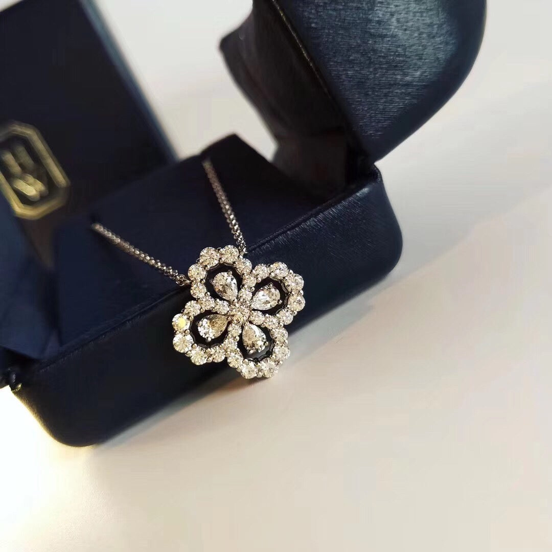 ⭐Miroze LOOP NECKLACE FULL MOTIF DIAMOND 16MM MULTIPLE COLORS