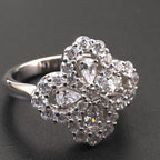 ⭐Miroze LOOP RING FULL MOTIF DIAMOND 16MM SILVE