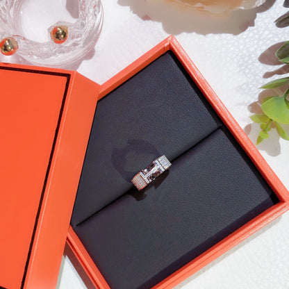 [⭐Miroze]H RING FULL DIAMOND