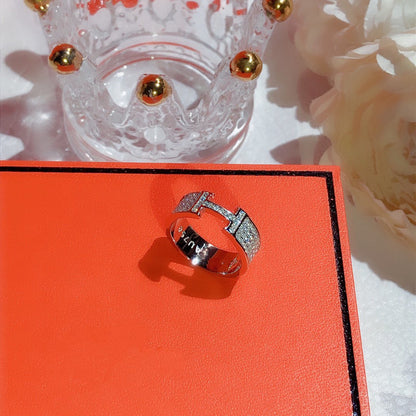 [⭐Miroze]H RING FULL DIAMOND