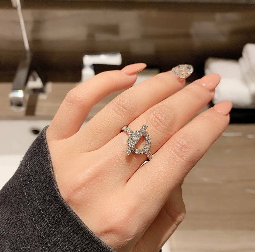 ⭐Miroze ECHAPPEE RING SILVER DIAMOND