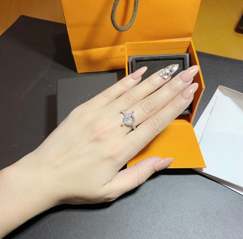 ⭐Miroze ECHAPPEE RING SILVER DIAMOND