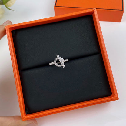 [⭐Miroze]ECHAPPEE RING SILVER DIAMOND
