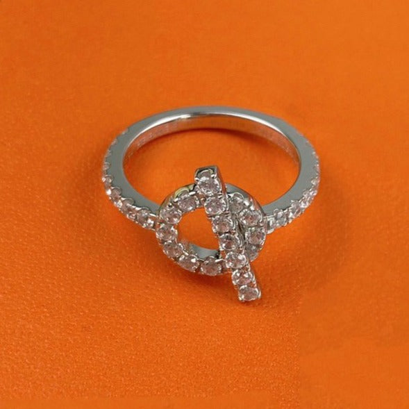 ⭐Miroze ECHAPPEE RING SILVER DIAMOND