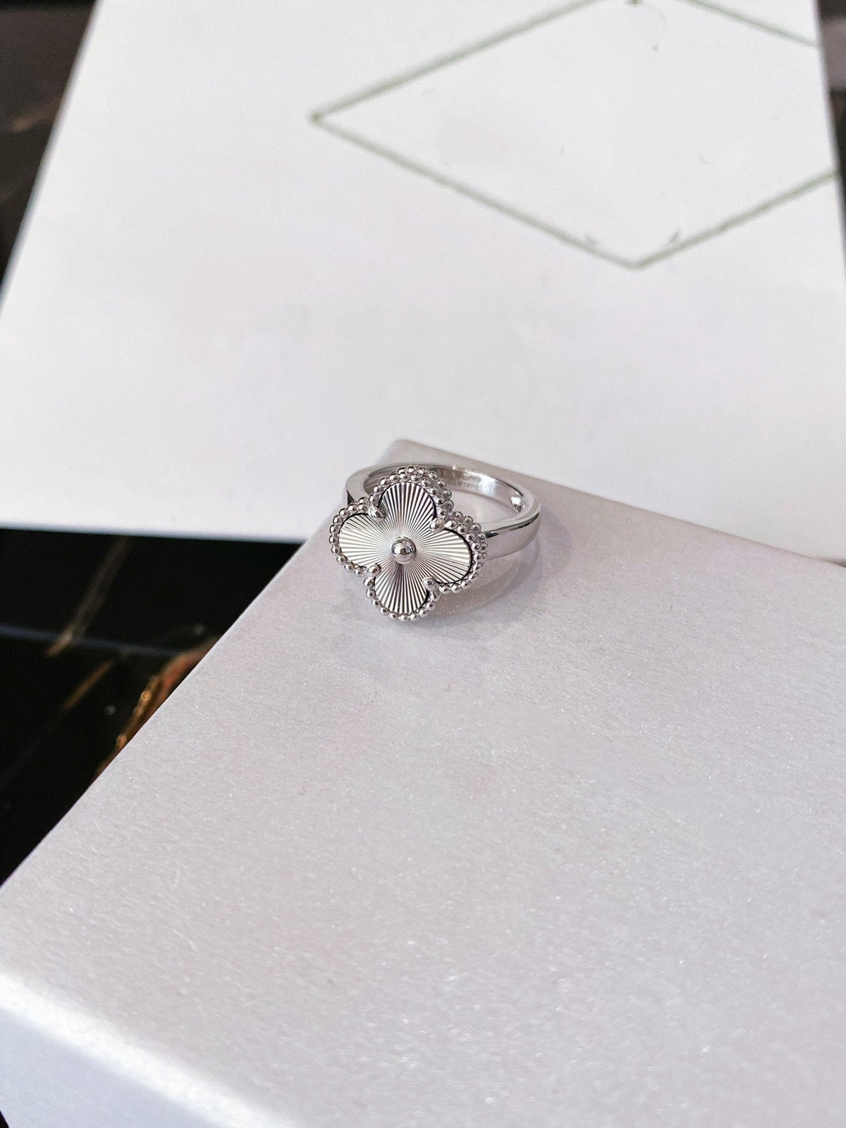 ⭐Miroze CLOVER SILVER RING