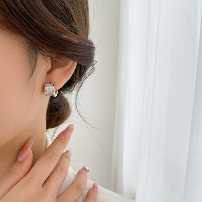 [⭐Miroze]ZERO 1 DIAMOND PAVED EARRINGS