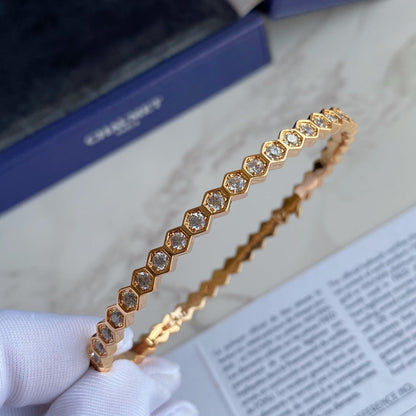 [⭐Miroze]BEE LOVE GOLD BRACELET FULL DIAMOND