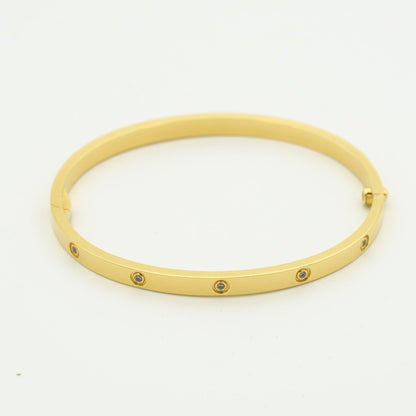 [⭐Miroze]LOVE BRACELET 3.65MM 10 DIAMONDS