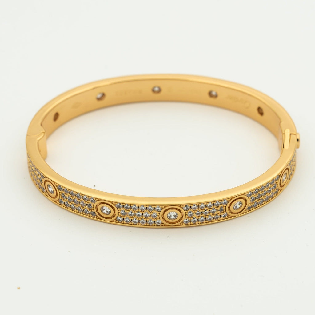 ⭐Miroze LOVE BRACELET 6.1MM DIAMOND-PAVED 10 BIG DIAMONDS