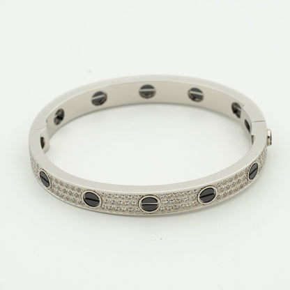 [⭐Miroze]LOVE BRACELET 6.1MM DIAMOND-PAVED CERAMIC