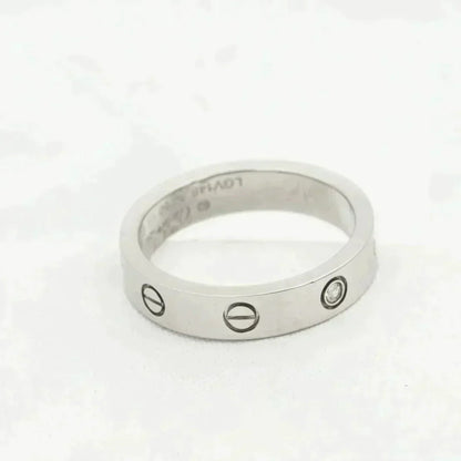 [⭐Miroze]LOVE RING 4MM 1 DIAMOND SILVER