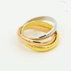 ⭐Miroze TRINITY RING GOLD PINK GOLD SILVER
