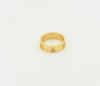 ⭐Miroze LOVE RING 5.5MM 3 DIAMONDS GOLD