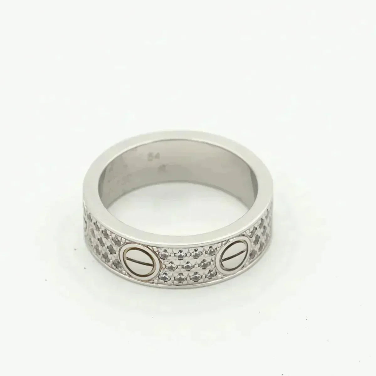 [⭐Miroze]LOVE RING 5.5MM DIAMONDS PAVED