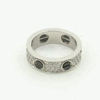 ⭐Miroze LOVE RING 5.5MM DIAMONDS PAVED CERAMIC