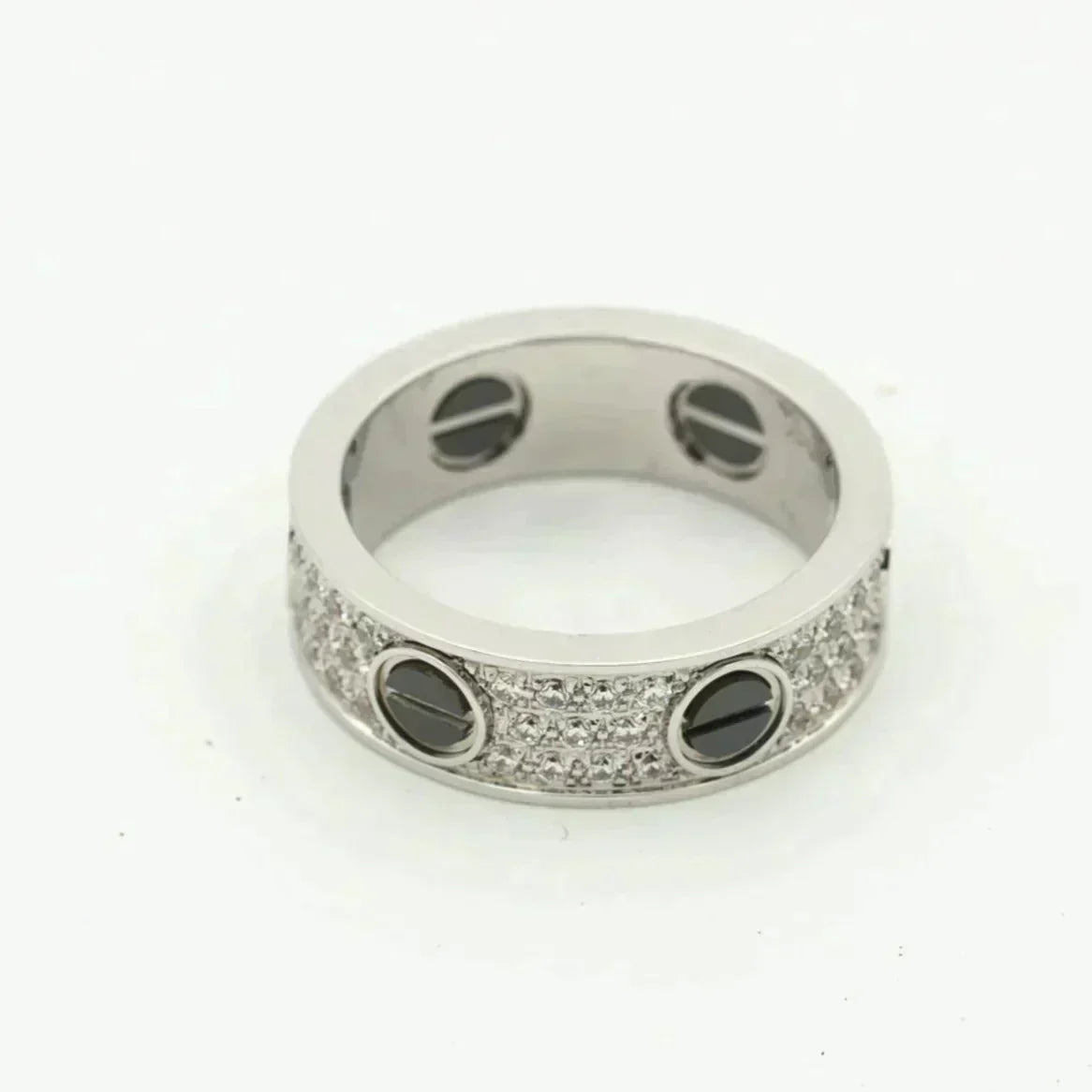 ⭐Miroze LOVE RING 5.5MM DIAMONDS PAVED CERAMIC