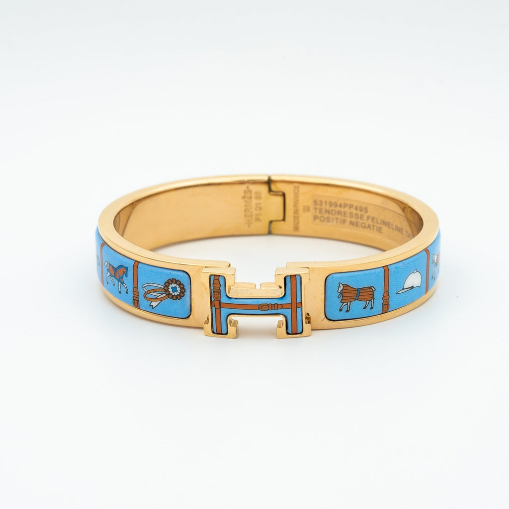 ⭐Miroze H PINK GOLD BRACELET BLUE CERAMIC