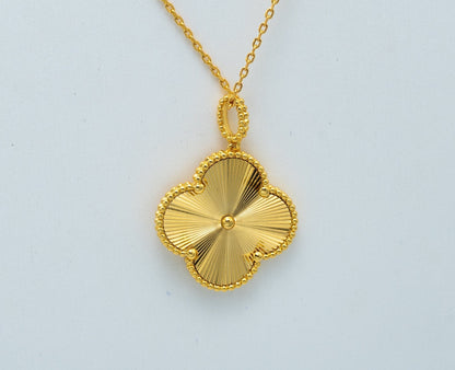 [⭐Miroze]CLOVER 25MM PEDANT NECKLACE GOLD