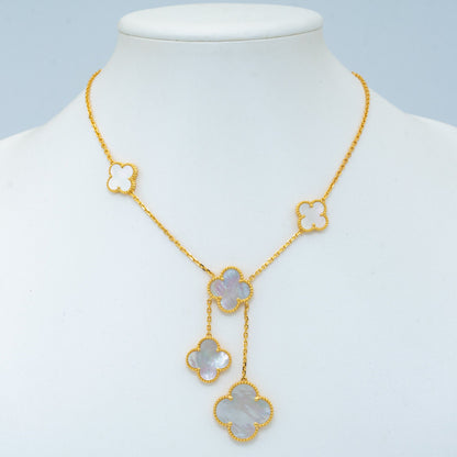 [⭐Miroze]CLOVER MOTHER OF PEARL NECKLACE 6 MOTIF