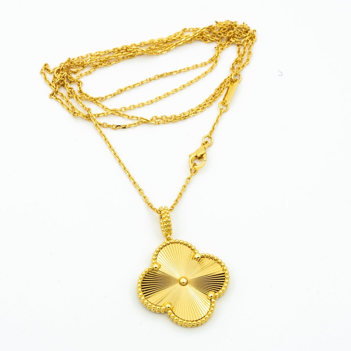 [⭐Miroze]CLOVER 25MM PEDANT NECKLACE GOLD