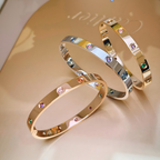 [⭐Miroze ] 2026 RAINBOW LOVE BRACELET 6.1MM  10 DIAMONDS
