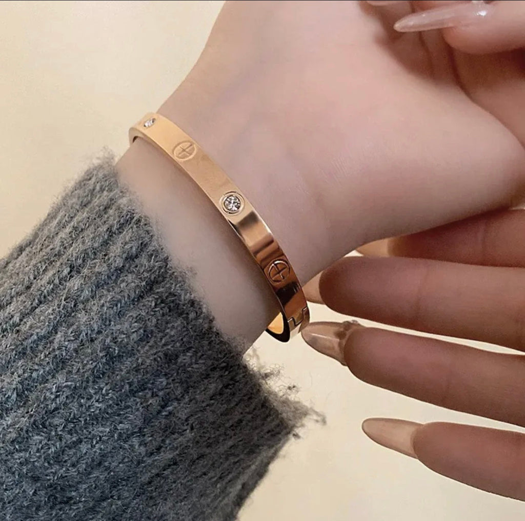 [⭐Miroze ] 2026 RAINBOW LOVE BRACELET 6.1MM  10 DIAMONDS
