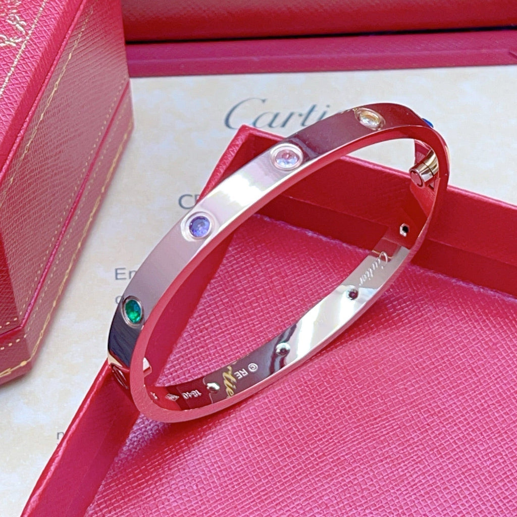[⭐Miroze ] 2026 RAINBOW LOVE BRACELET 6.1MM  10 DIAMONDS