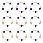 [⭐Miroze ]New CLOVER 5 MOTIF LAPIS LAZULI BRACELET COLLECTION