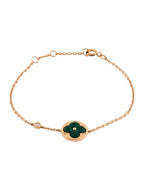 ⭐Miroze SUN MALACHITE 1 DIAMOND PINK GOLD BRACELET