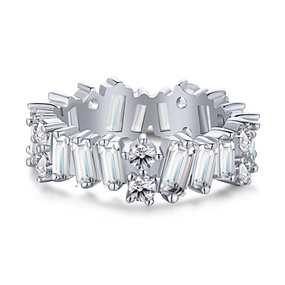 [Miroze Jewelry]Delicate Multi Shape Tennis Ring
