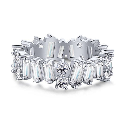 [Miroze Jewelry]Delicate Multi Shape Tennis Ring