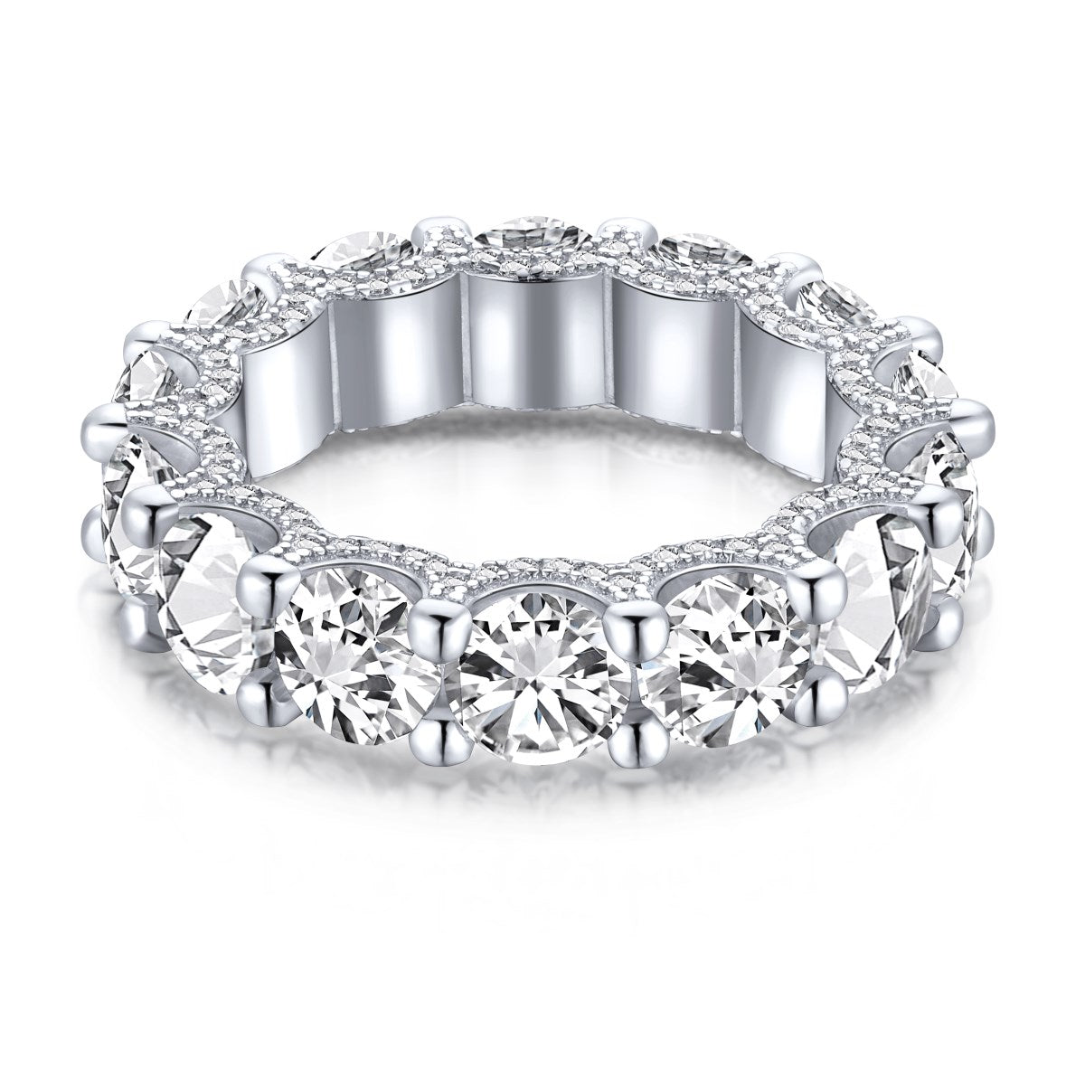 [Miroze Jewelry]Gorgeous Round Cut Tennis Ring
