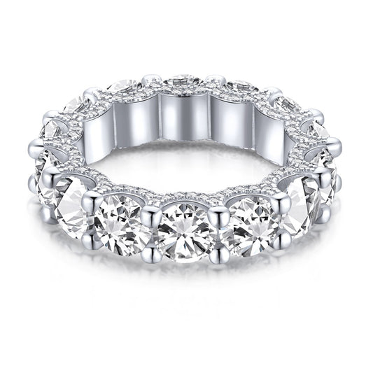 [Miroze Jewelry]Gorgeous Round Cut Tennis Ring