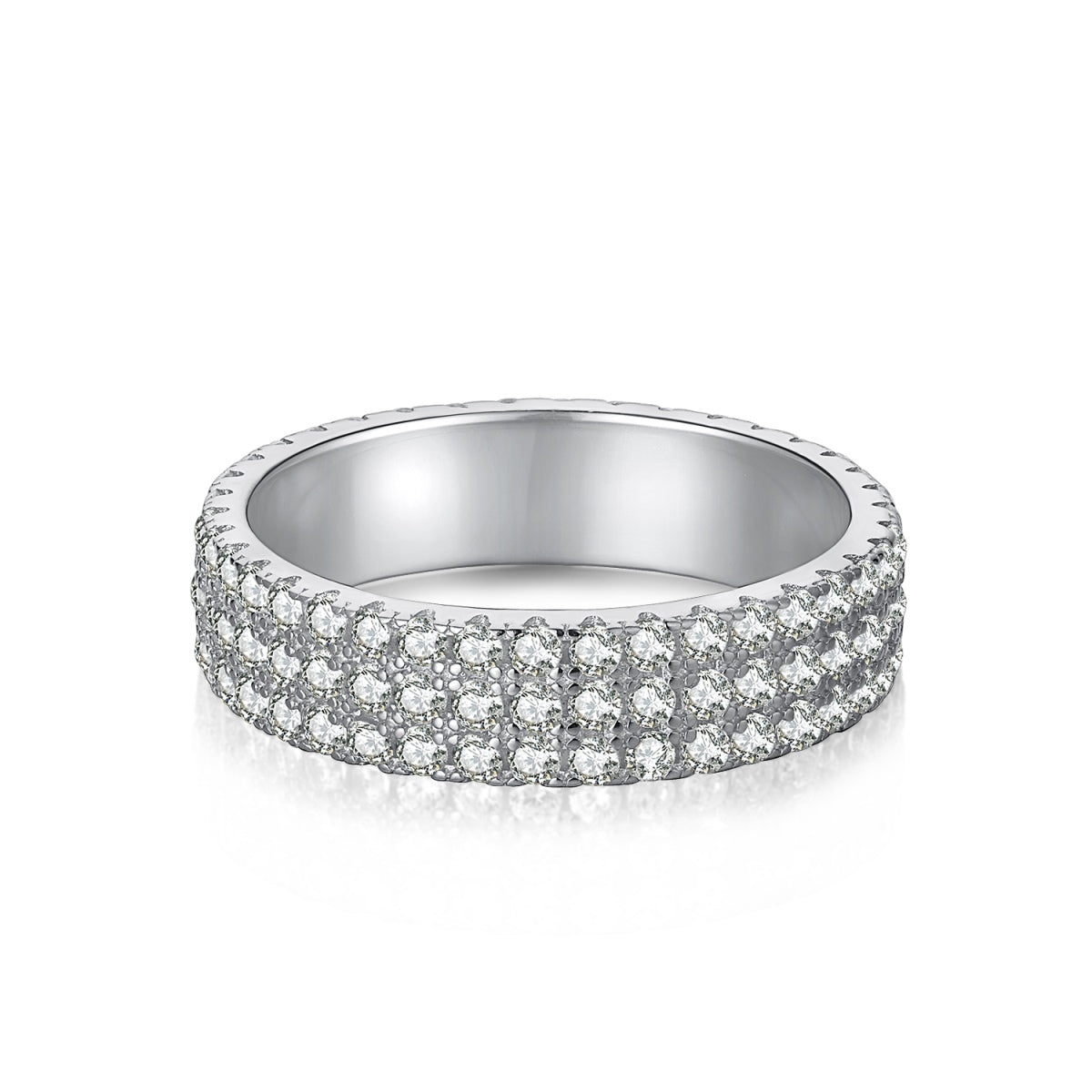 [Miroze Jewelry]Dainty Round Cut Tennis Ring