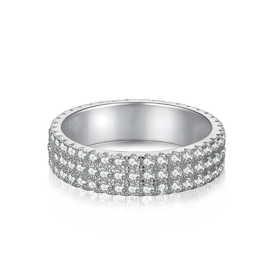 [Miroze Jewelry]Dainty Round Cut Tennis Ring