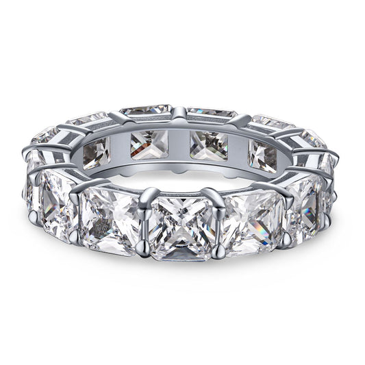 [Miroze Jewelry]Elegant Princess Cut Tennis Ring